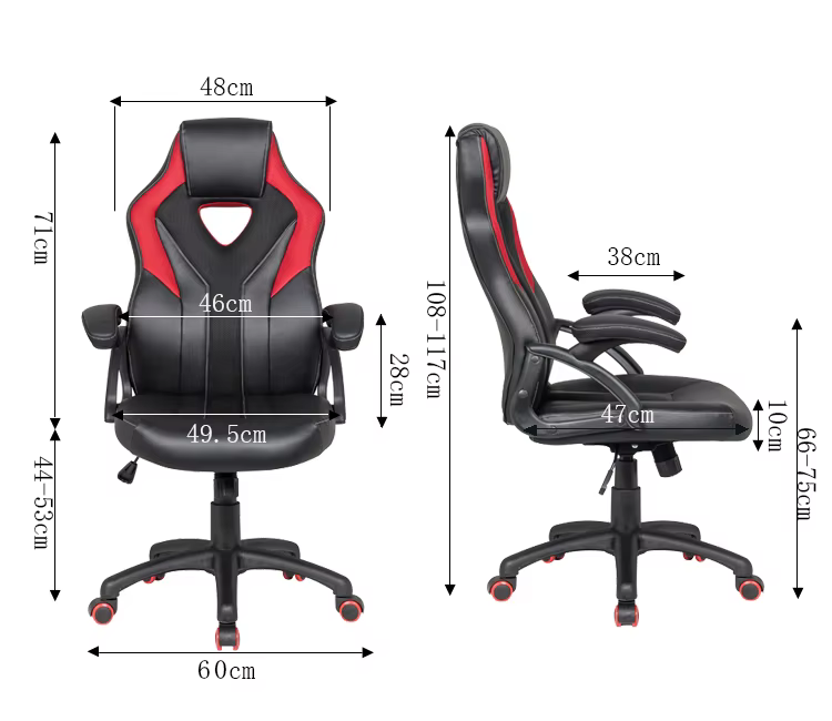Chaise de bureau gamer de haute qualité à prix abordable avec fonction de fauteuil de course et pour PC