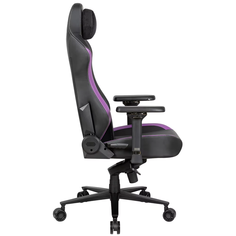 Chaise de bureau ergonomique en cuir PU à dossier haut