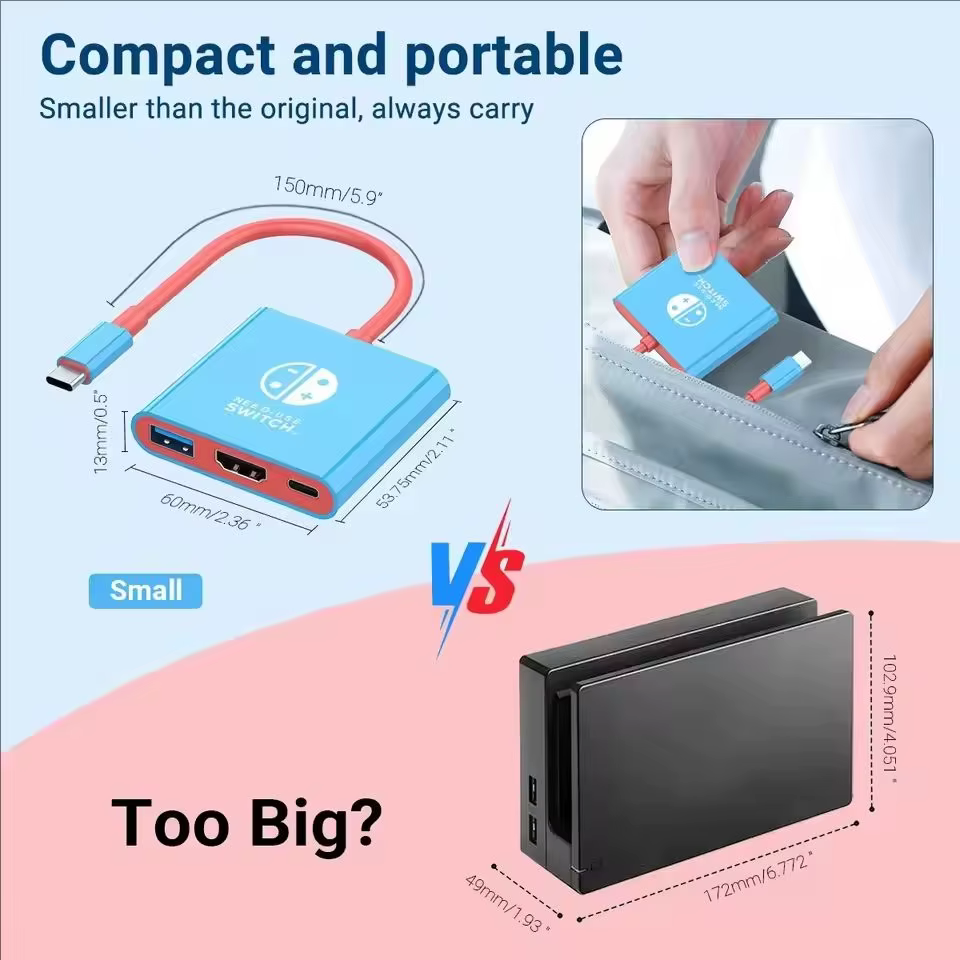Station d'accueil Switch1 4K HDMI USB 3.0