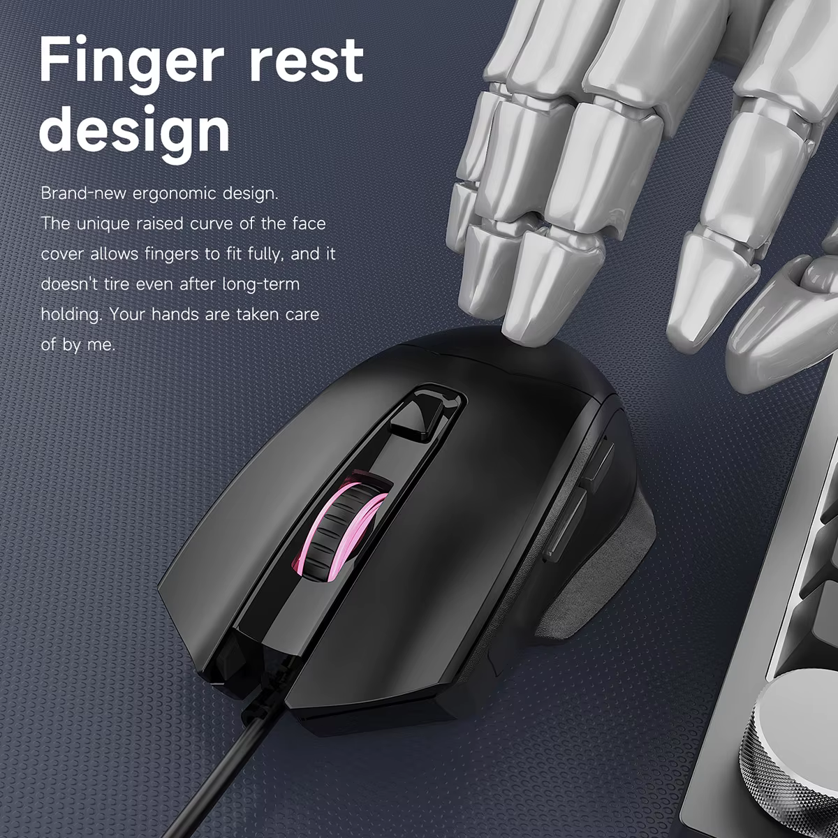AJAZZ NJ05 Souris de jeu filaire ergonomique