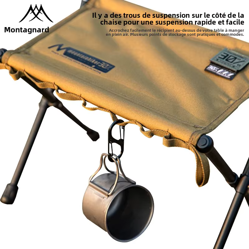 Tabouret pliant portable – idéal pour le camping, les pique-niques et les voyages, pour s'asseoir en extérieur |   Sièges élégants |   cadre en alliage d'aluminium
