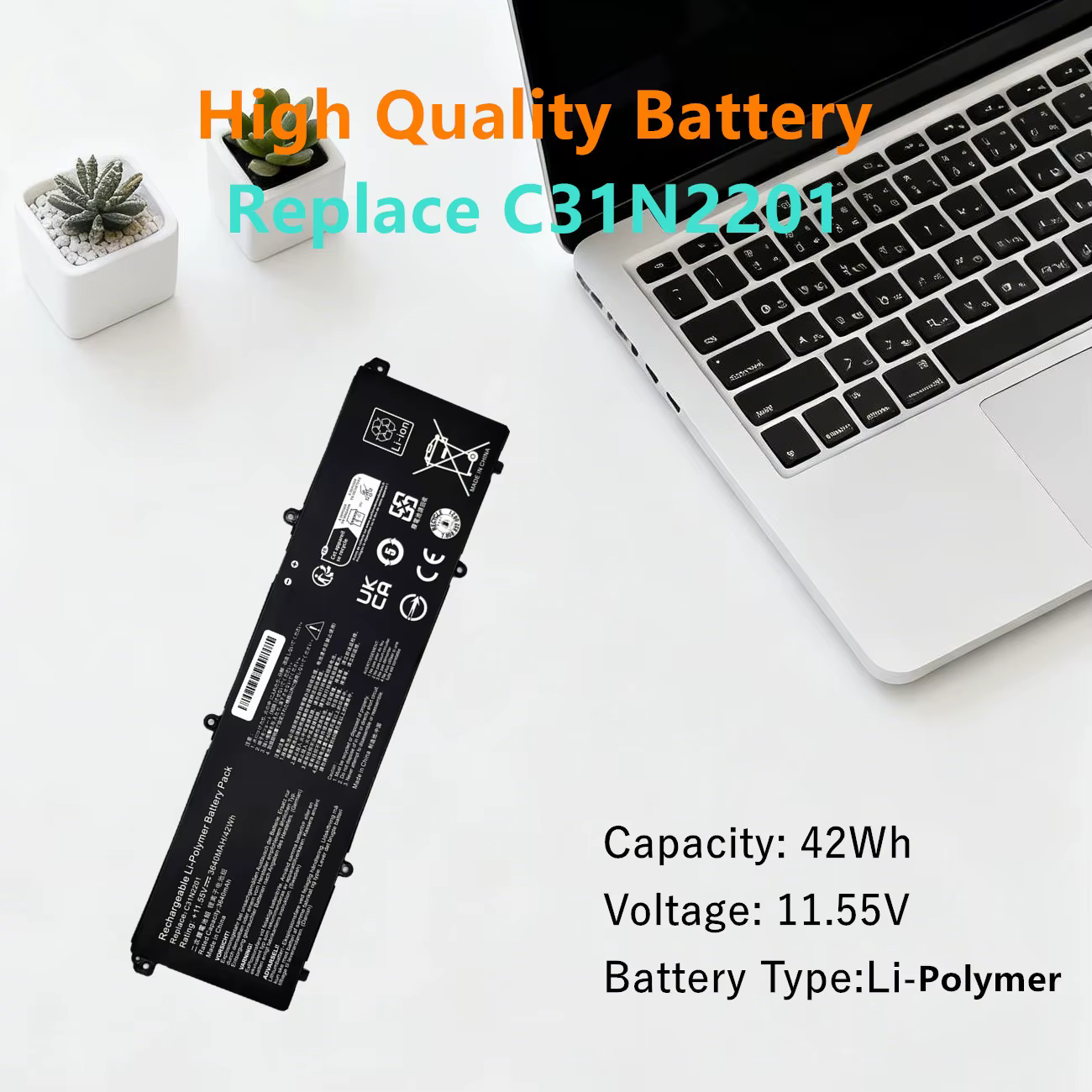 Batterie d'ordinateur portable pour ASUS Vivobook 15 X1504V X1504VA F1504 F1504ZA 16 S1605PA Go 15 E1504F E1504FA OLED X1405VA Série C31N2201