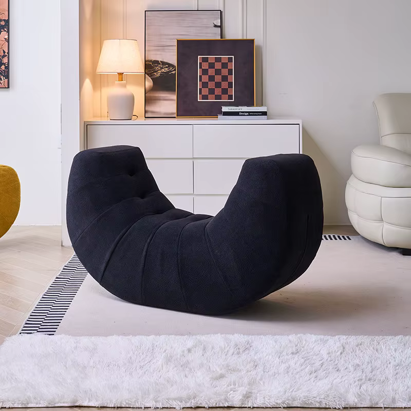 Fauteuil individuel design relaxant, chaise de loisirs en bois massif, Poltronas Decorativas, meubles de chambre à coucher pour adultes