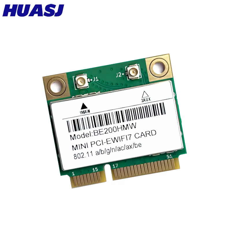 7 Mini carte WiFi PCI-E BE200 BE200HMW 8774Mbps 2.4G/5G/6Ghz pour Bluetooth 5.4 802.11BE adaptateur réseau sans fil