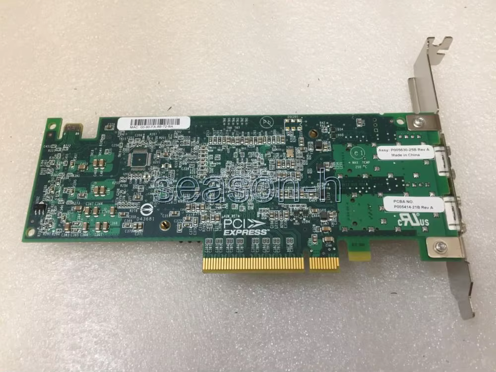 Carte réseau 10 Go DUAL PORT FC VIRTUAL FABRIC ADAPTATEUR 00D8543 Support plein profilé