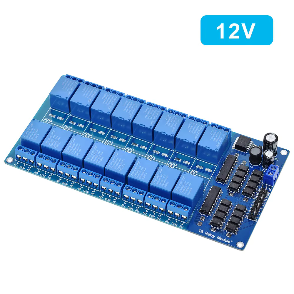 Module de relais électronique TZT 1/3PCS 5V 12V 16 canaux pour Arduino ARM PIC AVR DSP avec isolation optocoupleur