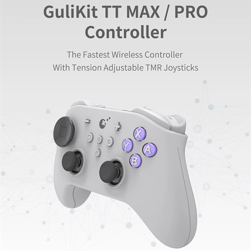 Manette de jeu GuliKit TT max/PRO sans fil avec joysticks et gâchettes TMR