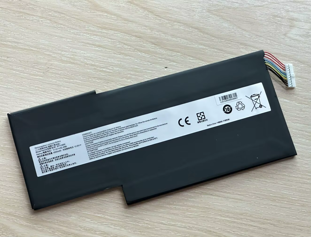 Batterie d'ordinateur portable BTY-M6K pour MSI MS-17B4 MS-16K3 GF63 Thin 8RD 8RC GF75