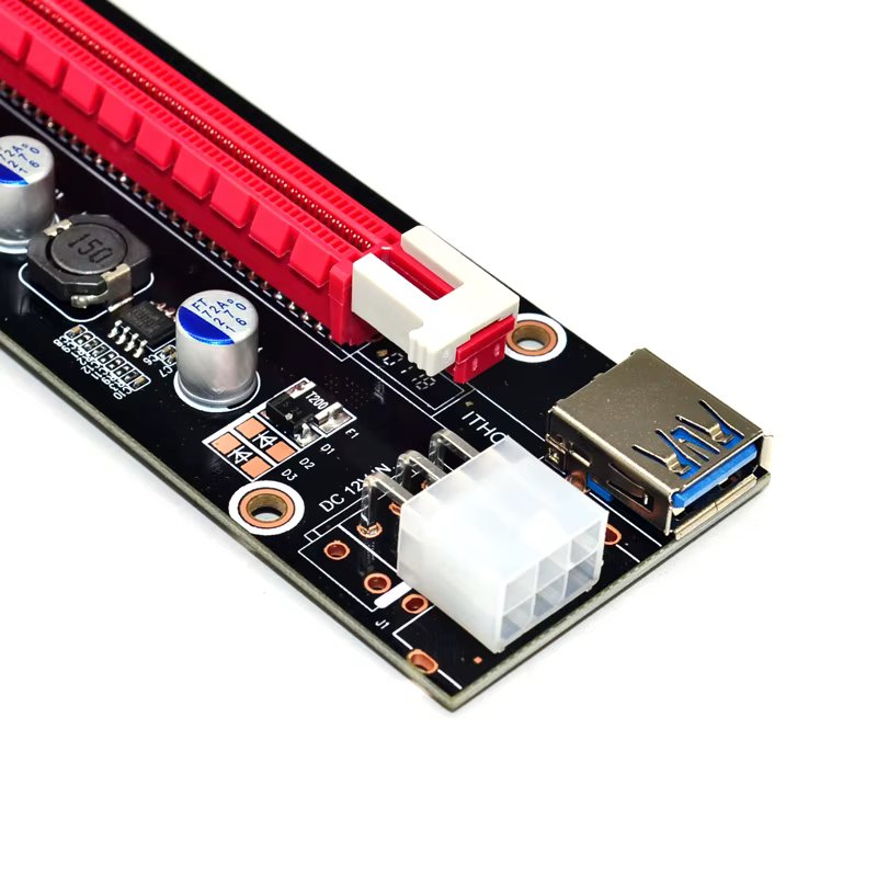 Mini PCIe vers PCI express 16X Riser pour ordinateur portable carte graphique externe EXP GDC BTC Antminer Miner mPCIe