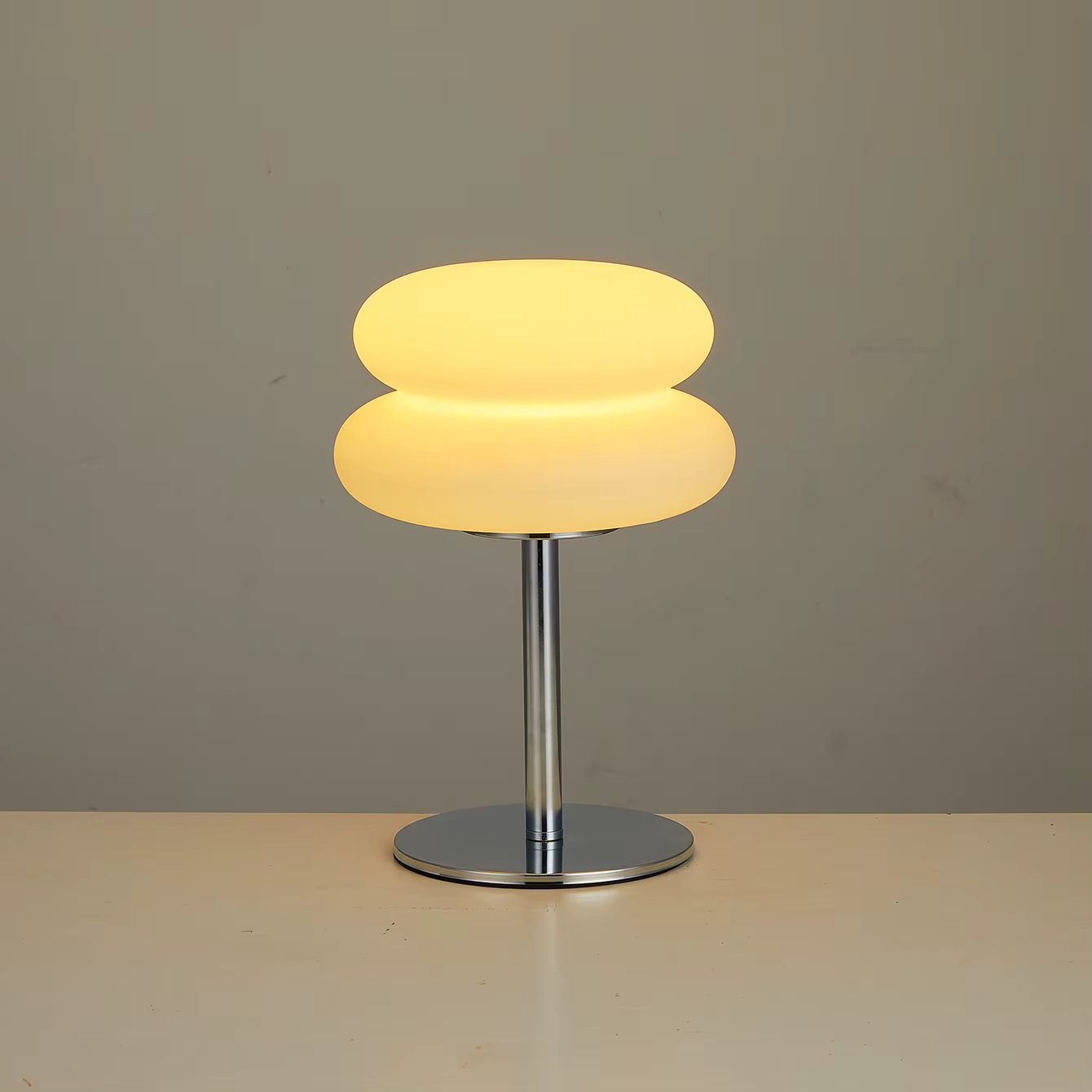 Bauhaus lampe de table abat-jour en plastique chambre chevet salon lampe champignon nordique 9 niveaux de luminosité gradation lumière ambiante