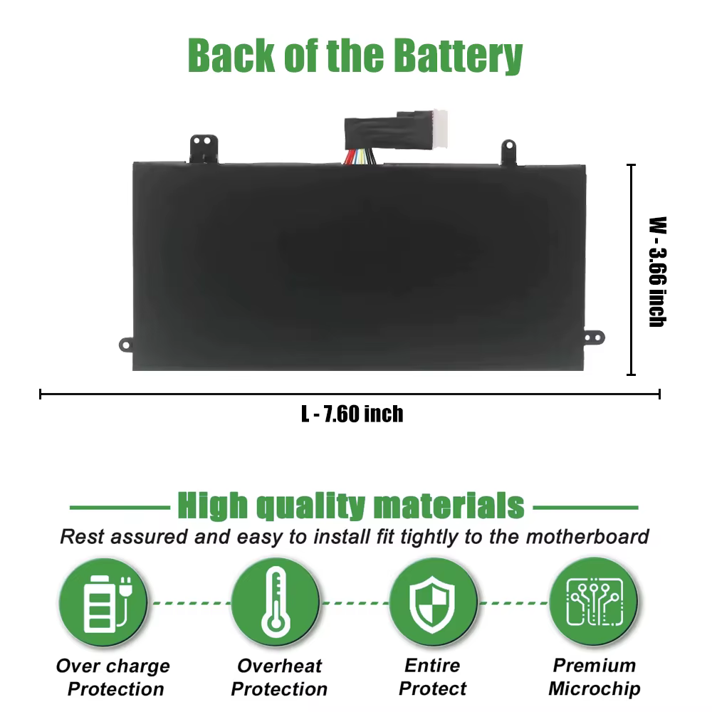 Batterie d'ordinateur portable 42Wh JOPGR pour Dell Latitude 12 5285 5290 2-en-1 T17G T17G001 T17G002 J0PGR
