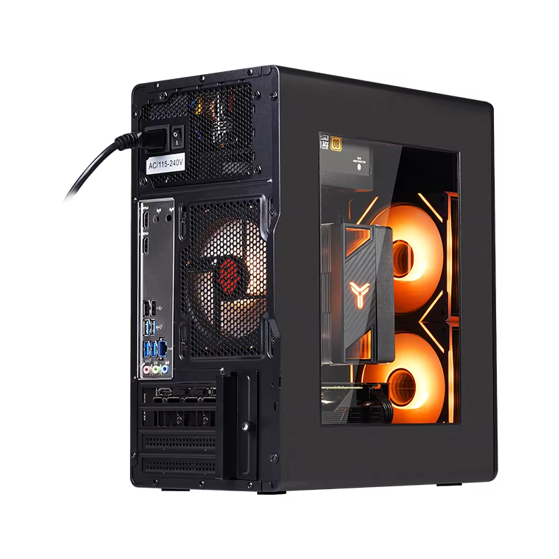 WJCOOLMAN Série Craftsman - Petit châssis pour ordinateur de bureau domestique - Prend en charge la carte mère M-ATX - PC de jeu compact