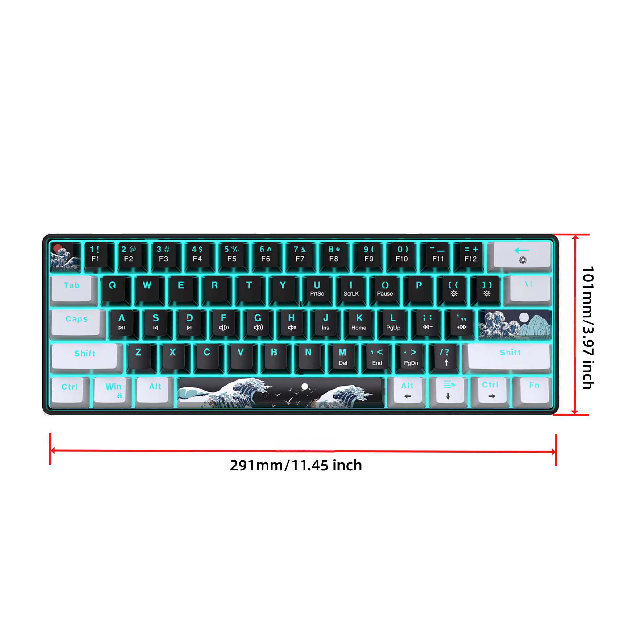 Clavier mécanique de jeu 60% Ultra Compact