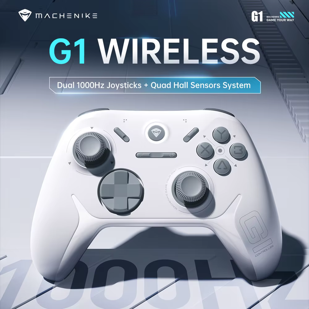 MACHENIKE G1 contrôleur de jeu sans fil avec fréquence d'érollage 1K effet Hall déclencheur Joystick pour Nintendo Switch PC iOS Android