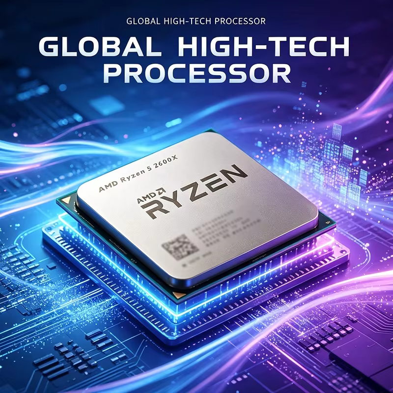 Processeur de bureau gaming AMD Ryzen 5 2600X 6 cœurs 12 threads 4