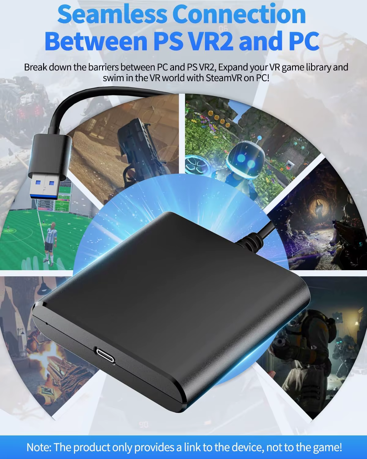 Pour PS VR2 adaptateur PC