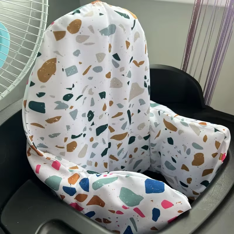 Coussin de chaise haute pour siège de bébé, chaise de salle à manger, canapé, impression Double face, housse de siège, chaise haute, coussin de dossier gonflable