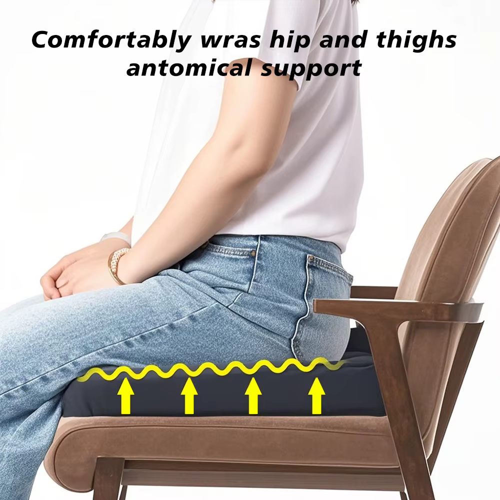 Coussin rafraîchissant, soulage la pression sur les fesses, tissu rafraîchissant qui abaisse efficacement la température, coussin de siège de chaise, fauteuil roulant