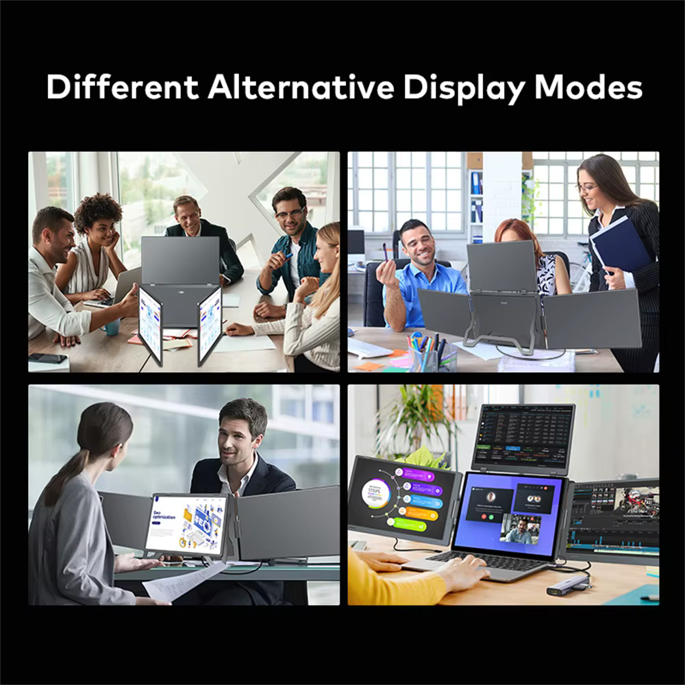Moniteur LCD à Triple écran pour ordinateur Portable