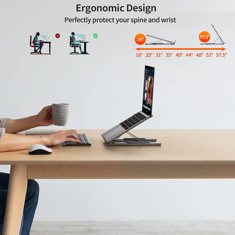 Station d'accueil pour ordinateur portable USB C 8 en 1 avec USB C