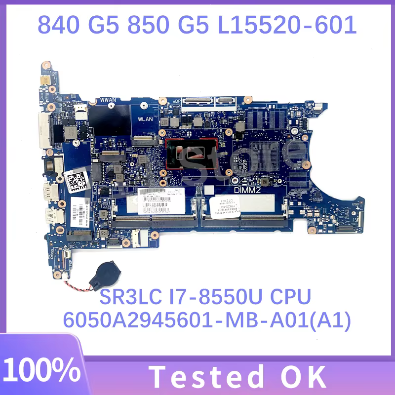 Carte mère 6050A2945601 pour ordinateur portable HP Elitebook 840 G5 850 G5