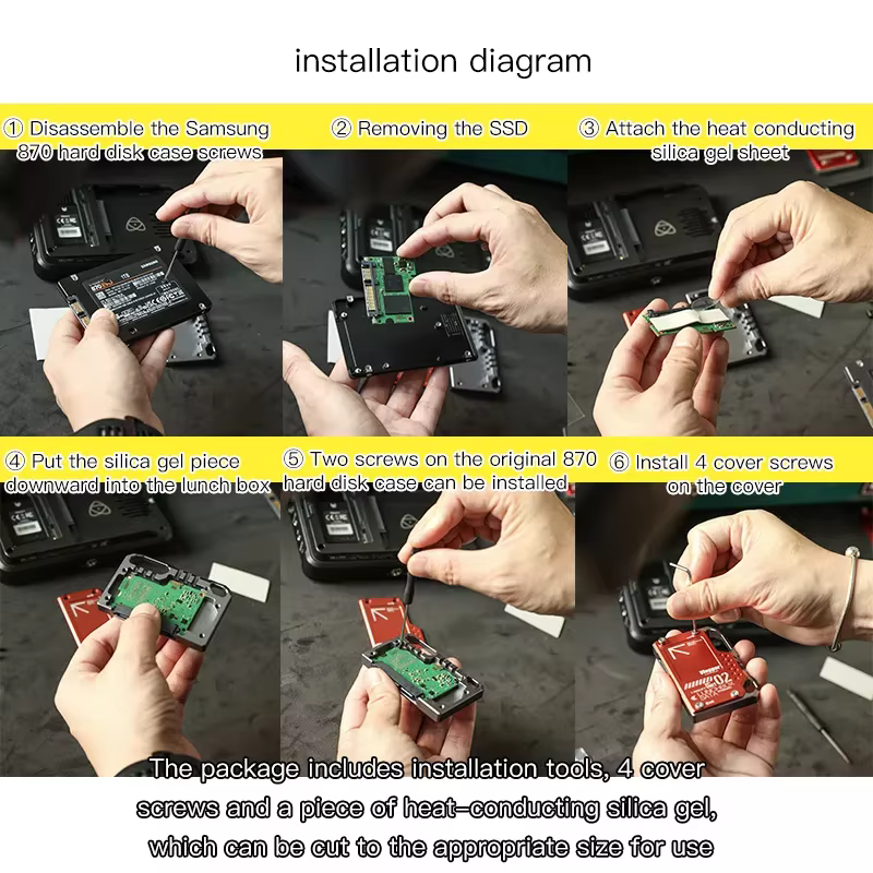 Boîtier de lecteur de carte en alliage aluminium-magnésium pour vloggers