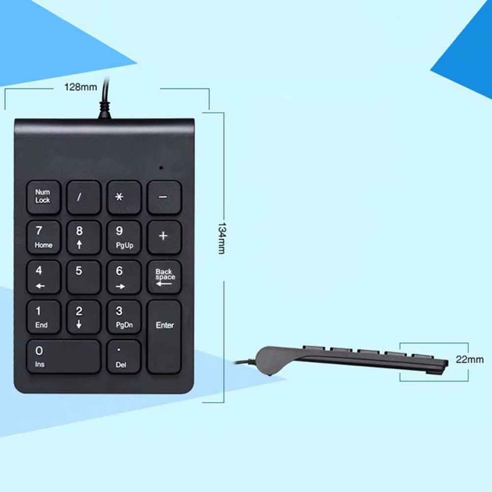2.4G Portable sans fil USB 18 touches pavé numérique clavier