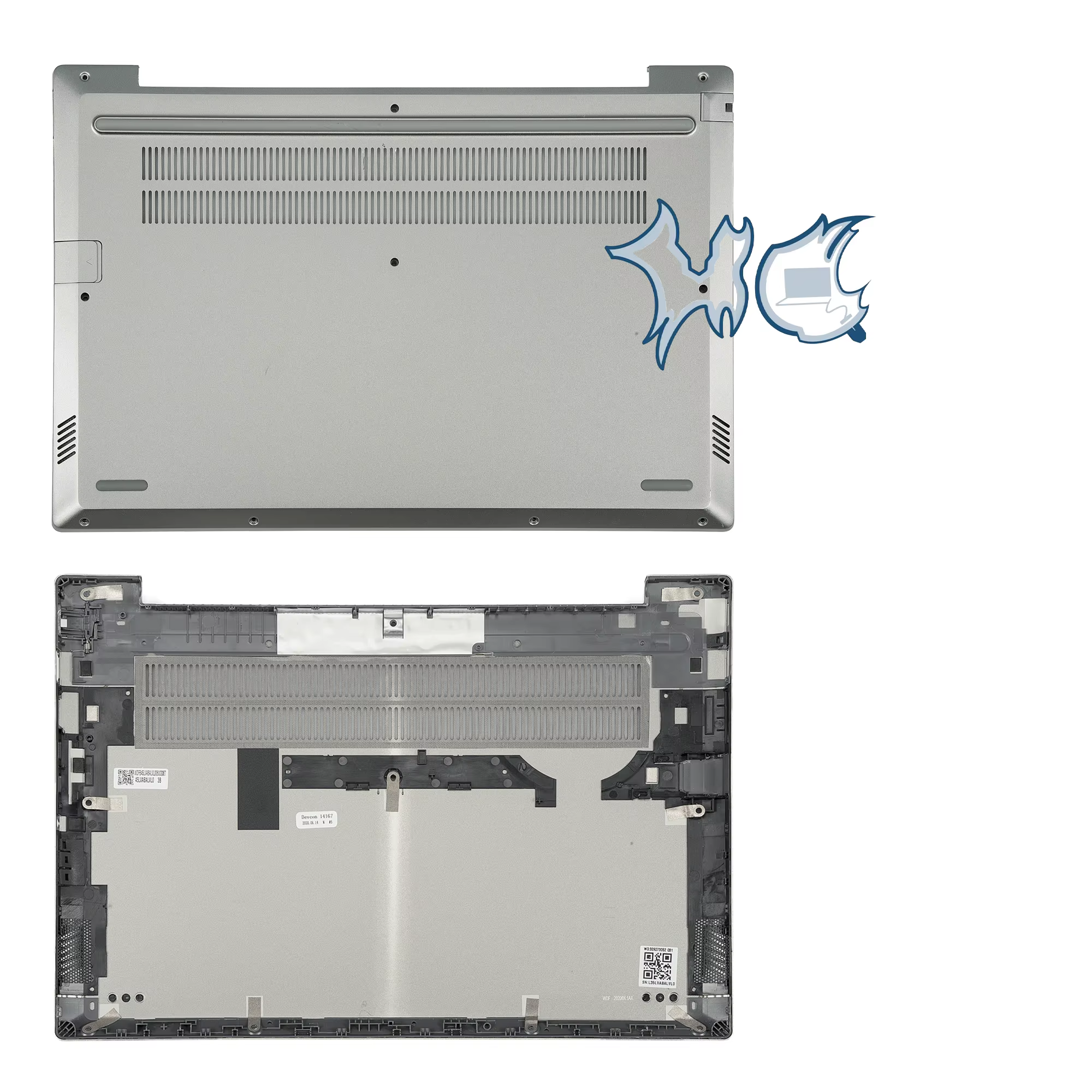 Coussinet en caoutchouc D Shell Pad pour Lenovo ThinkBook 14 14-IIL 14-IML 14-IWL