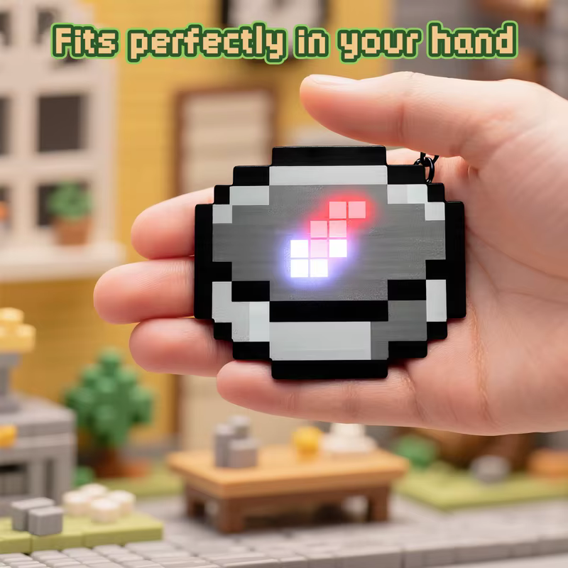 Boussole Pixel Wind : Jouet Décoratif, Breloque, Porte-clés à Boussole Mobile, Pendentif, Jouet à Usage Réel, Cadeau pour Fans