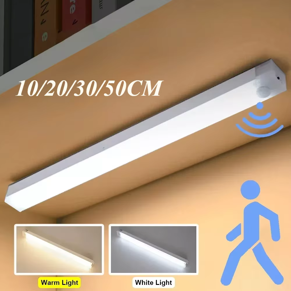 Lampe LED portable avec capteur de mouvement PIR, aste, éclairage intérieur, lampes USB, lumière à batterie