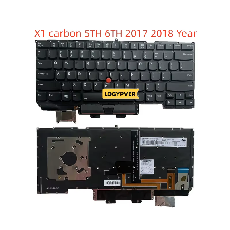 Clavier d'ordinateur portable pour Lenovo Thinkpad X1 Carbon X1C 3RD 2ND 3TH 4TH 5TH 6TH 7TH 8TH 2013 2014 2015 2016 2017 2018 2019 2020 ans