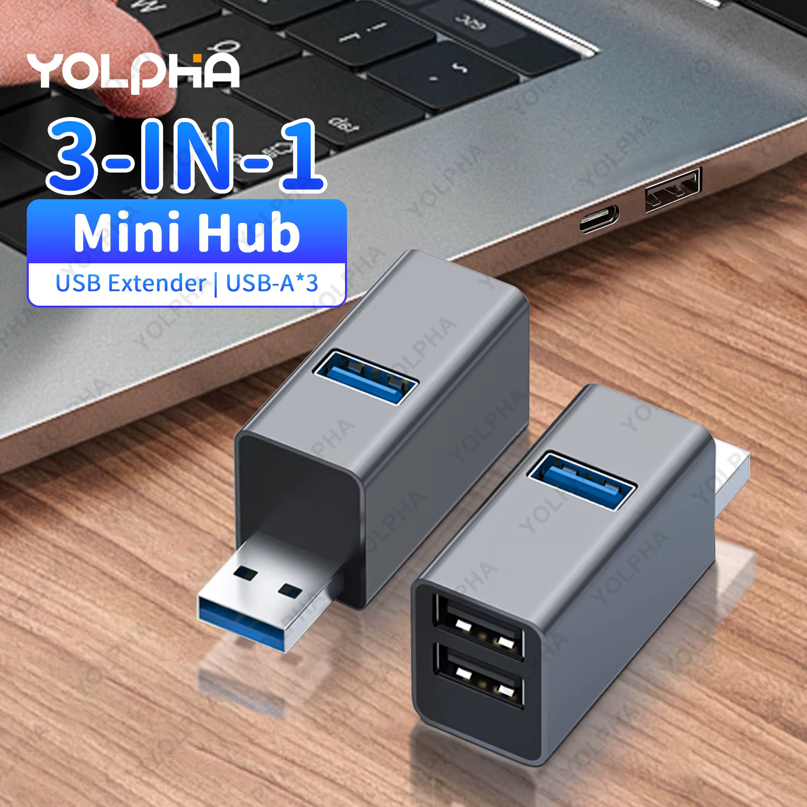 Hub USB 3 ports, haute vitesse