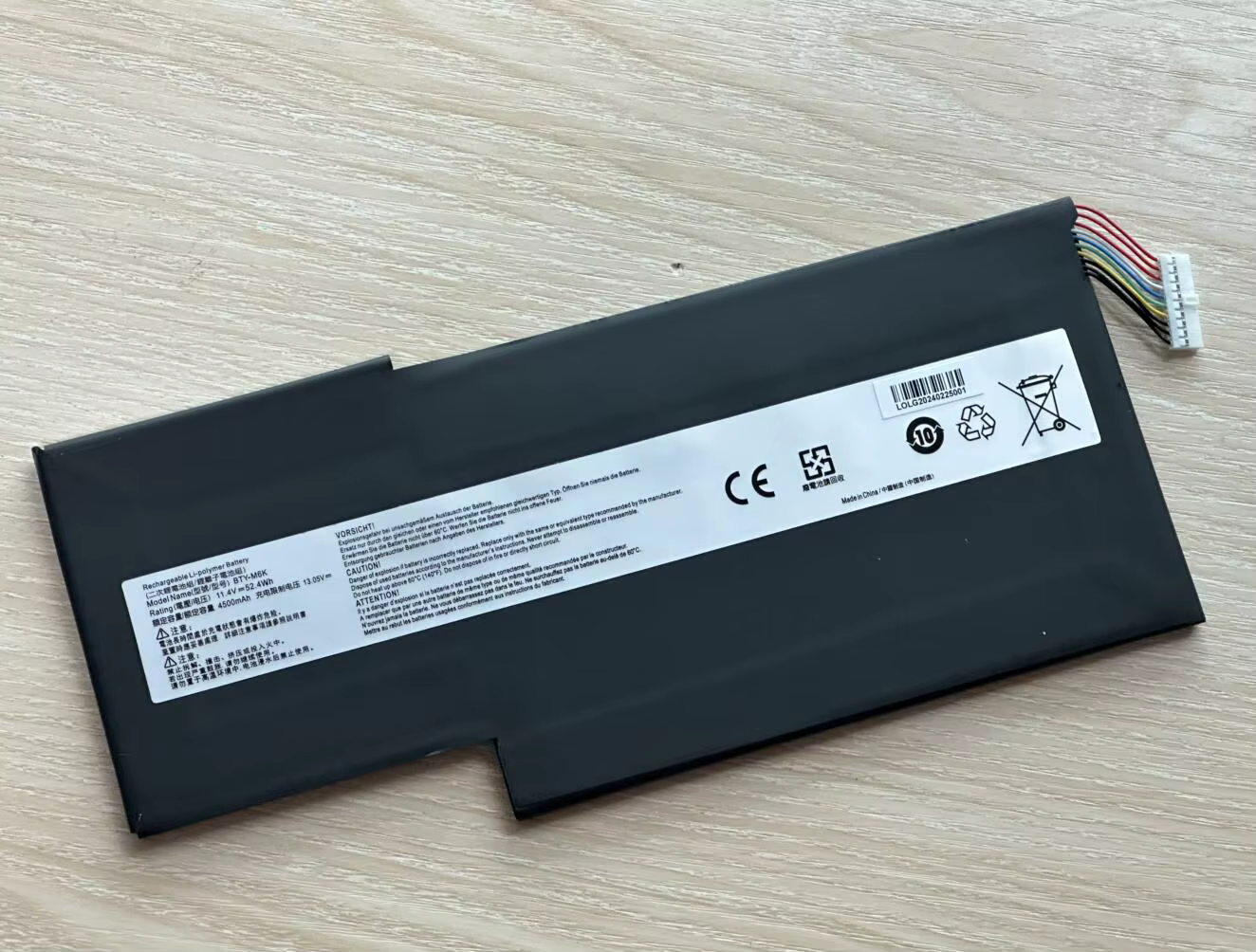 Batterie d'ordinateur portable BTY-M6K pour MSI MS-17B4 MS-16K3 GF63 Thin 8RD 8RC GF75
