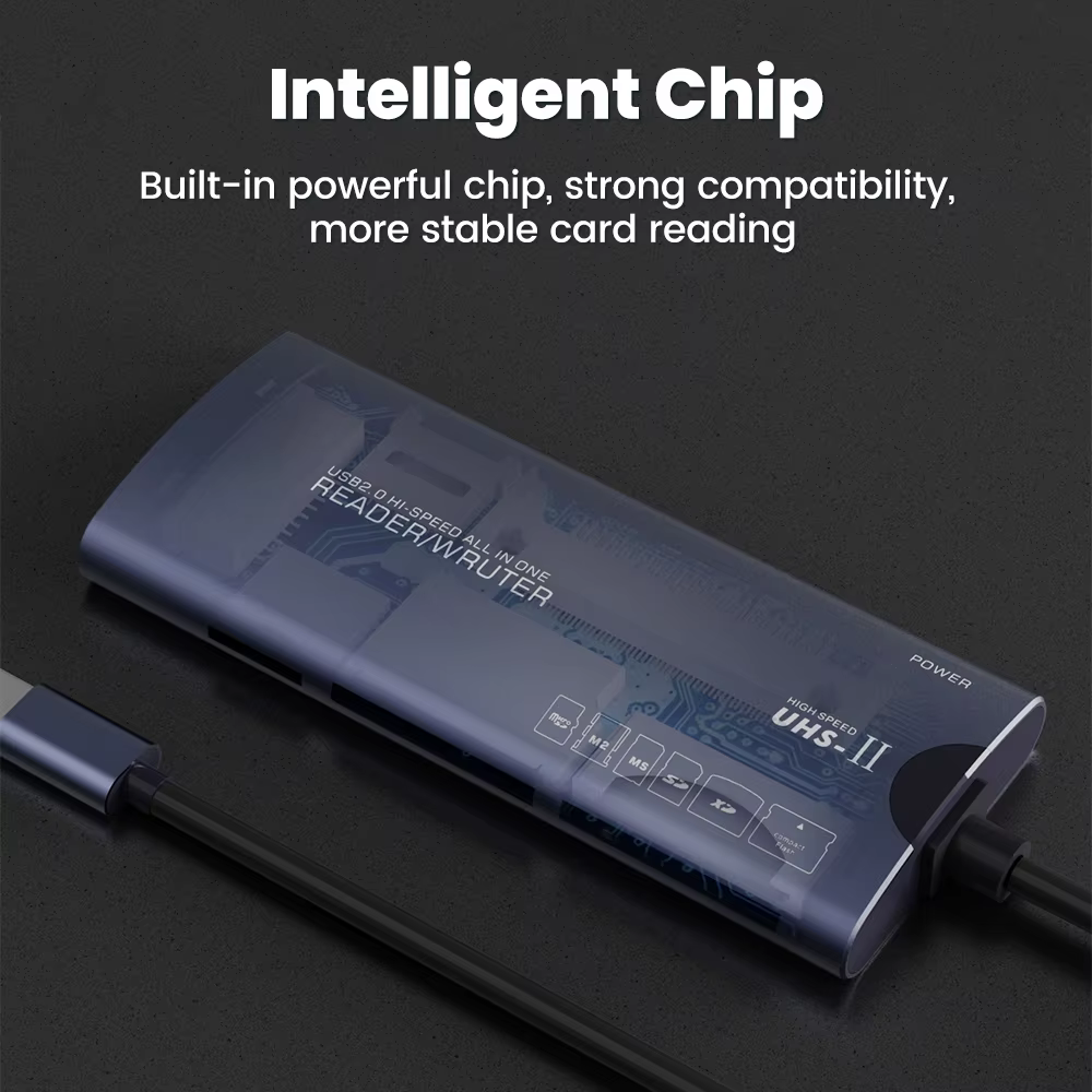 Lecteur de carte mémoire USB 6 en 1 multifonction Type C SD/TF/MS/XD/CF