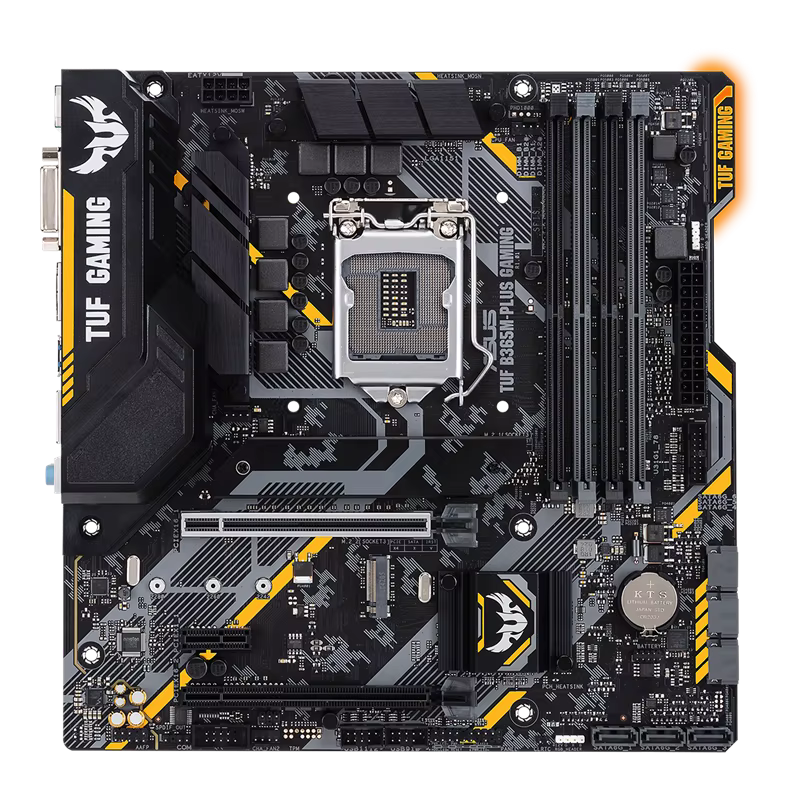 ASUS TUF B365M-PLUS GAMING LGA 1151 1×DVI 1×HDMI PCI-E 3.0 ×DDR4 1×Display Port