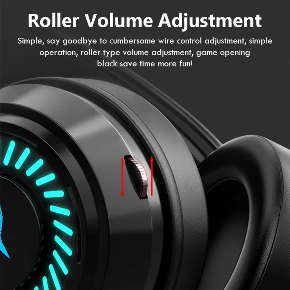 Casque de jeu Microphone antibruit jeu e-sports 7.1 son Surround stéréo