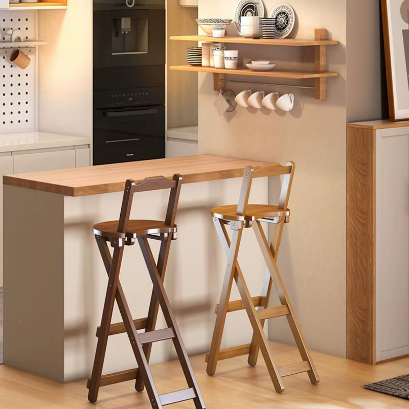 Petite chaise de salle à manger en bambou, tabouret d'art pliable, chaise de Bar multifonctionnelle, Simple et Stable, tabouret haut