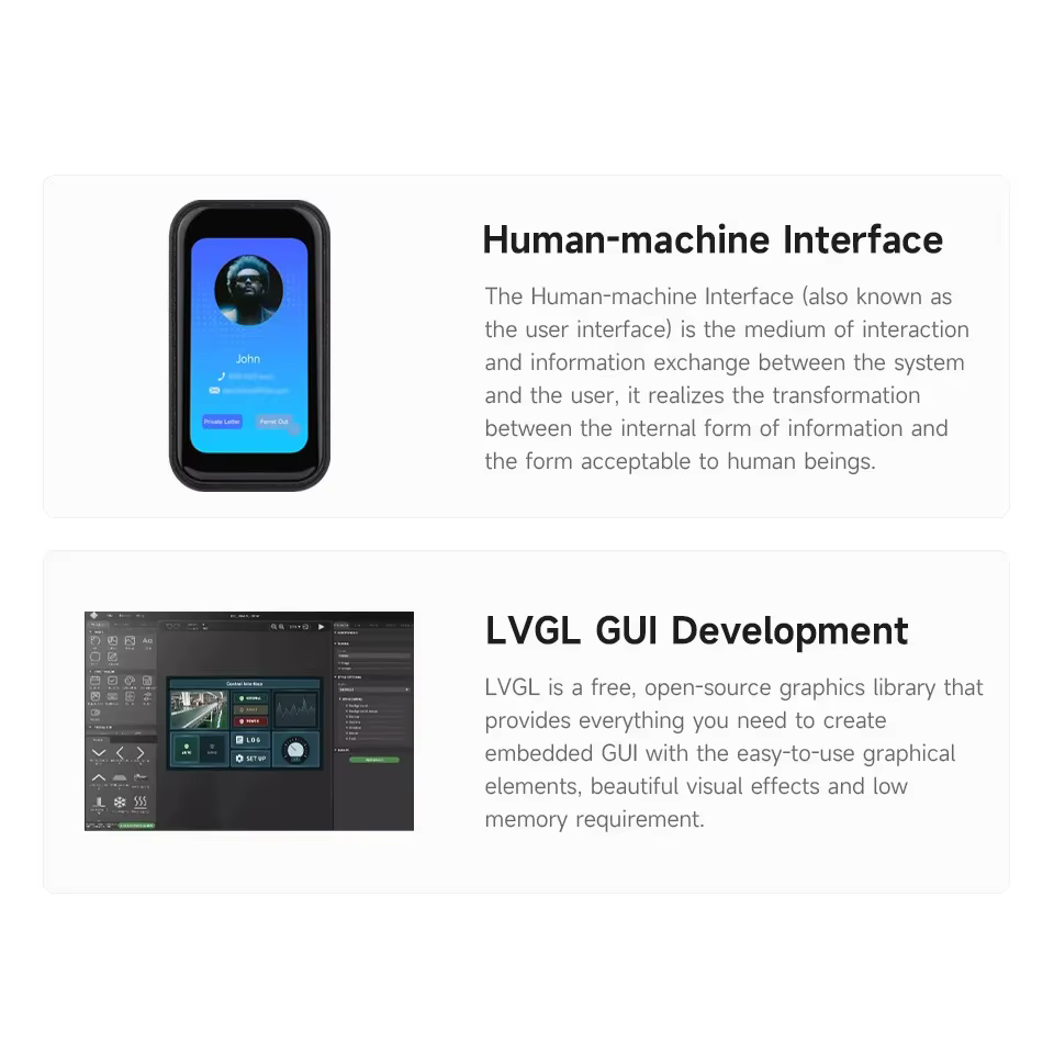 ESP32-S3 1.47 pouces LCD écran tactile IPS 1.47 pouces carte de développement d'affichage 172 × 320 SD AXS5106L JD9853 nouveau
