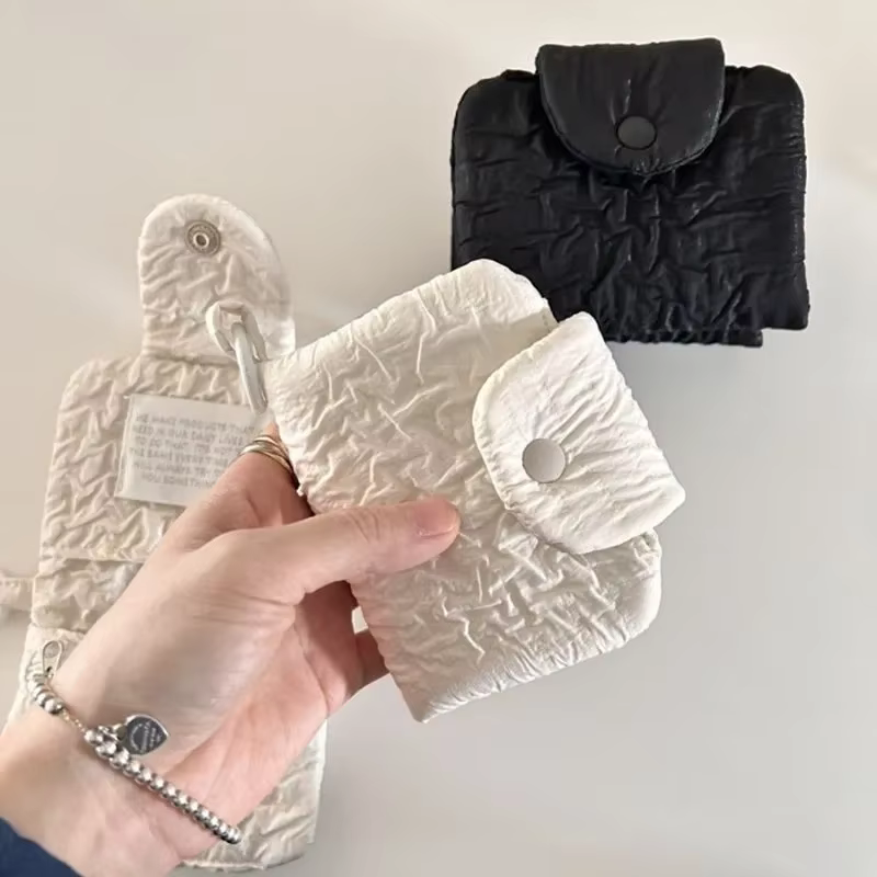 Porte-cartes simple pour femmes et filles, 1 pièce, mode Chic, couleur Beige noir, portefeuille pour cartes d'étudiant, Mini sac de rangement Portable pour pièces de monnaie mignon