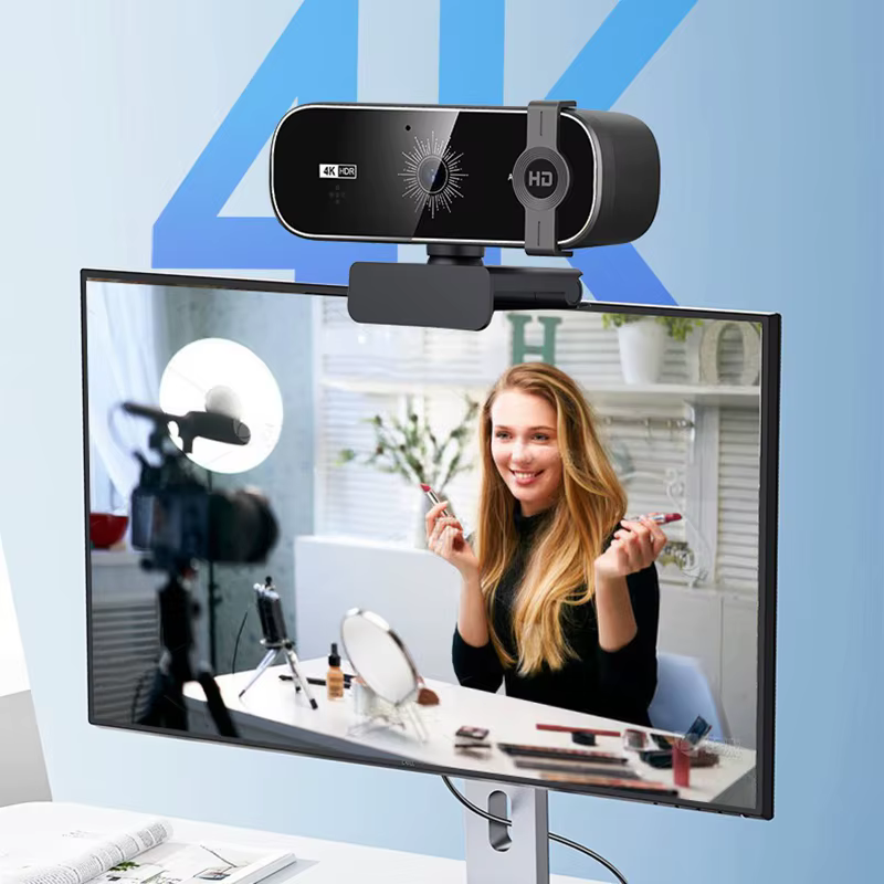 Webcam 4K pour PC, mise au point automatique avec télécommande