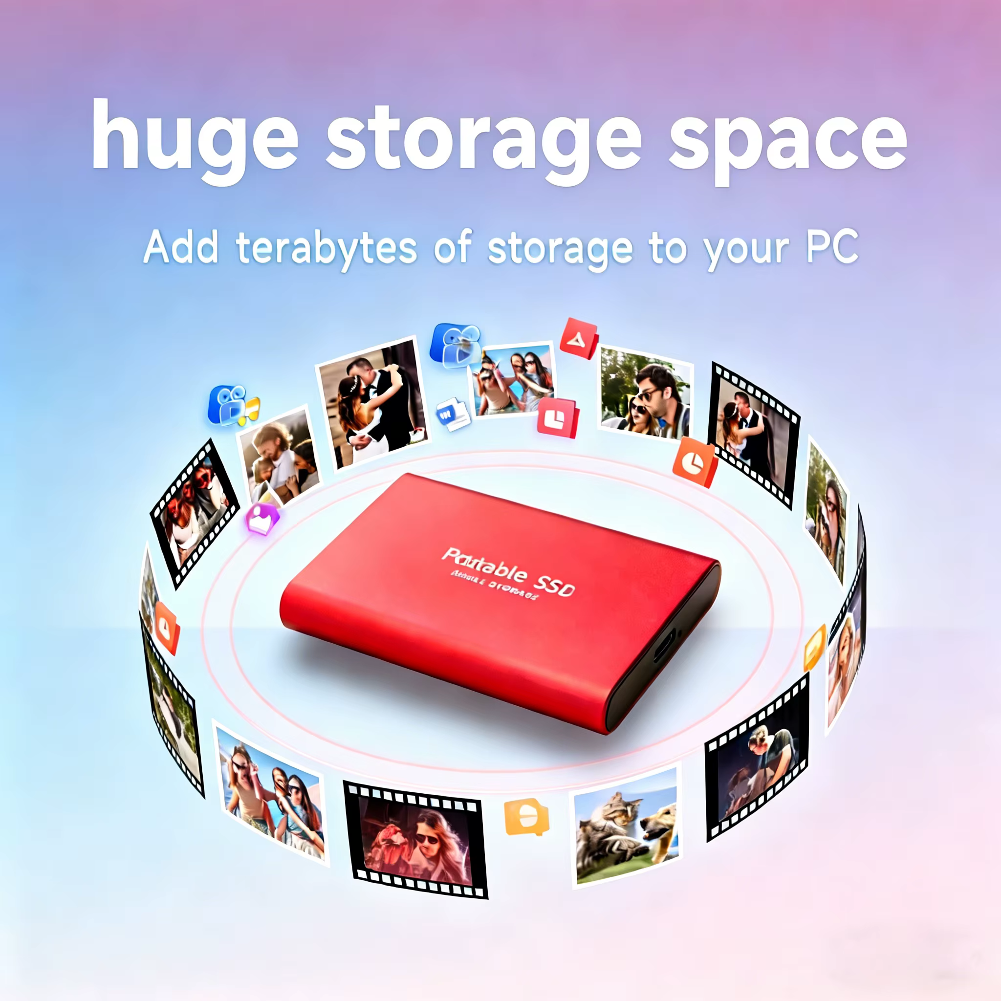 Disque SSD portable de marque 4 To