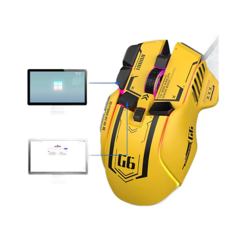 Souris de jeu mécanique sans fil Bluetooth G6
