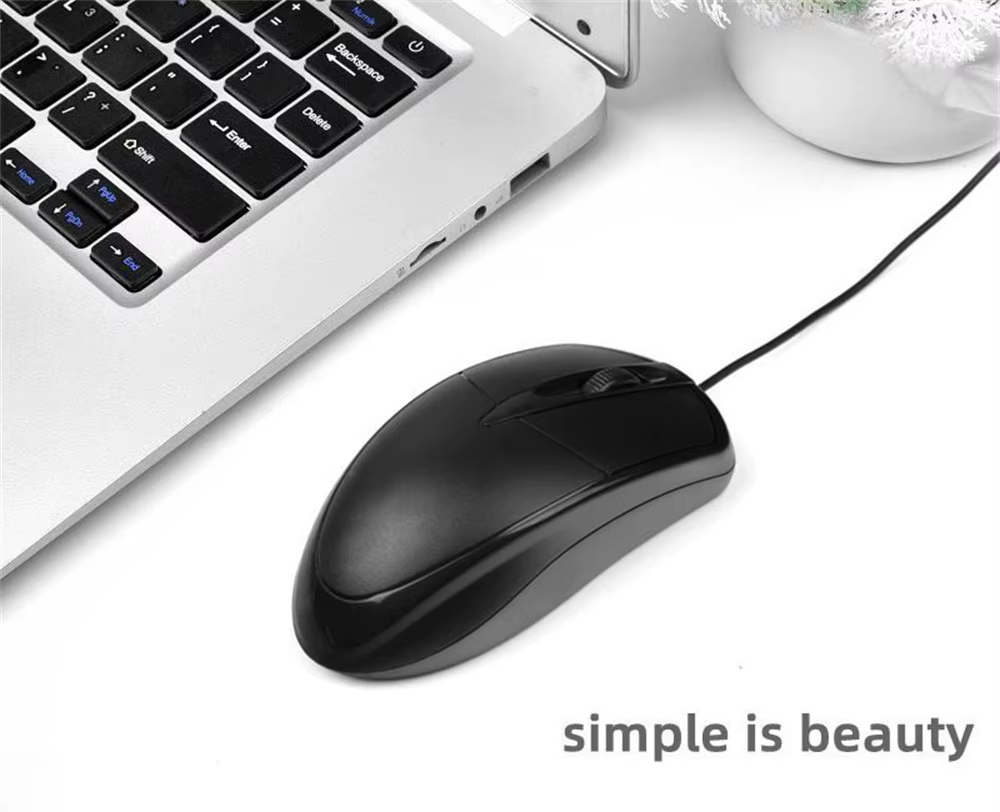 Souris d'ordinateur filaire USB optique pour les joueurs