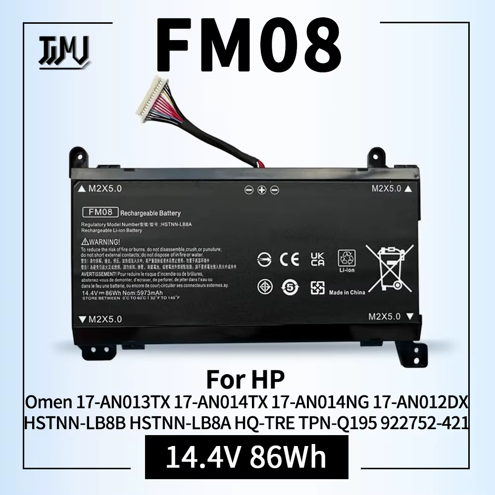 Batterie d'ordinateur portable FM08 pour HP OMEN 17-an013TX 17-an014TX TPN-Q195 HSTNN-LB8B