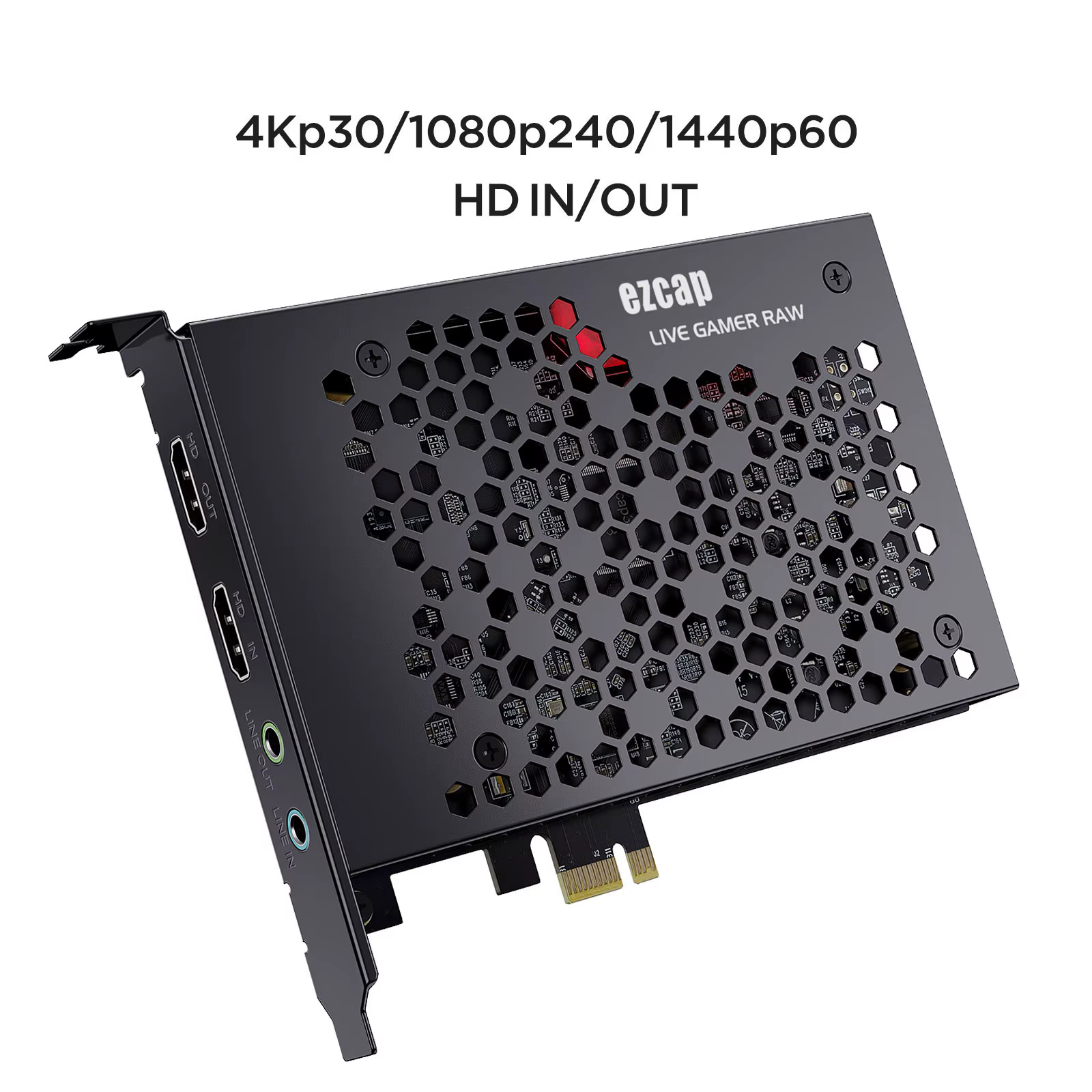 Ezcap324B Live Gamer Raw PCIE 4K carte de capture de jeu vidéo enregistrement et flux en direct pour les caméscopes de systèmes de jeu