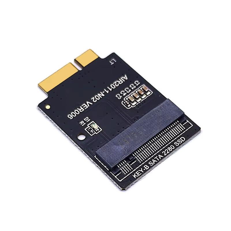 Adaptateur pour Apple Macbook SSD M.2 NGFF SSD à 12 + 6 broches, carte Riser pour MacBook Air 2010 2011 A1370 A1369 MC503 MC504 MC505