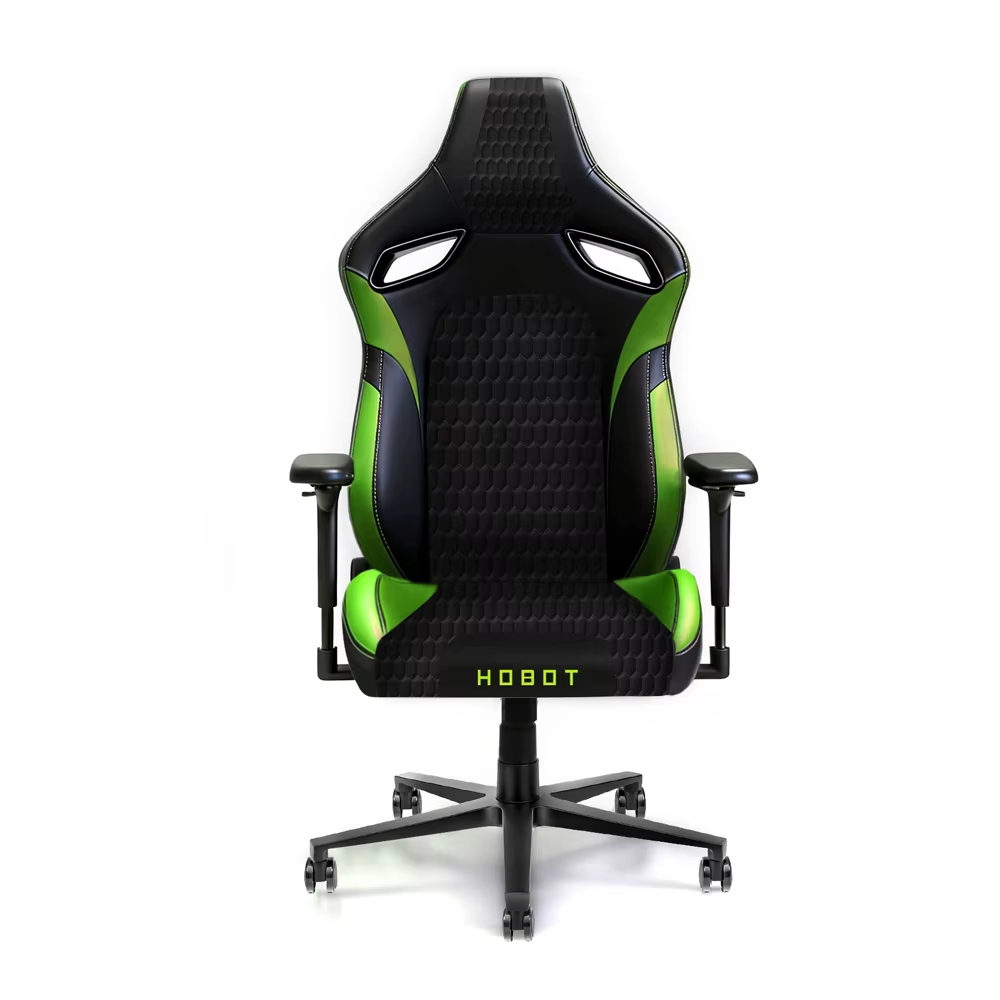 Chaise de bureau ergonomique pour gamer avec revêtement en cuir PU