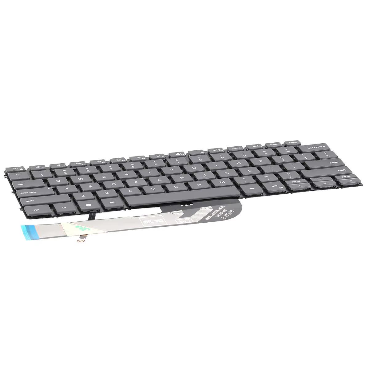 Clavier d'ordinateur portable américain pour DELL Latitude 3301 3410 gris avec rétro-éclairage sans cadre