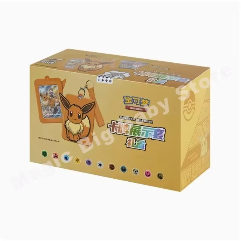 Cartes Pokemon authentiques et originales, jeu PTCG, livre de cartes chinoises, boîte-cadeau, combinaison d'exposition, gamme complète, cadeau pour enfant