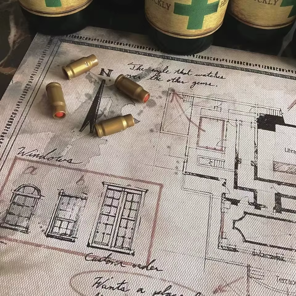 Jeu Residents Evils Inspiré 2 Remake Raccoon City Département de Police Carte de Manoir Le Plan
